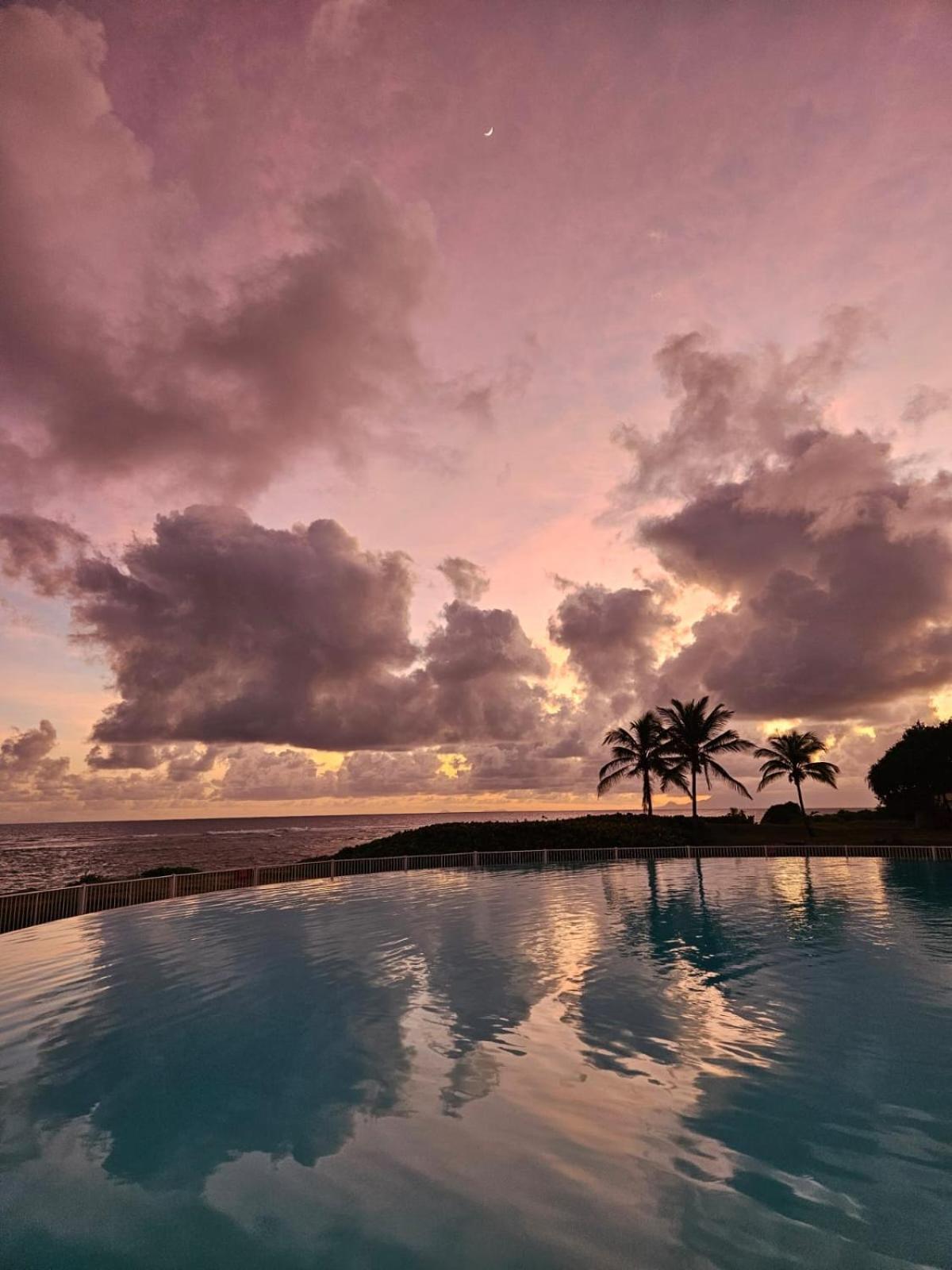 Guadeloupe- Saint-Francois- Residence Anse Des Rochers - Appartement Quart De Villa Etage - Vue Mer- 4 Personnes - Lit Bebe Sur Demande - Citerne Et Wifi Prives -Animaux Ok-Acces Plage Direct -Apnee Bien-Etre Experience Sur Demande Avec Instructeur A Exterior foto