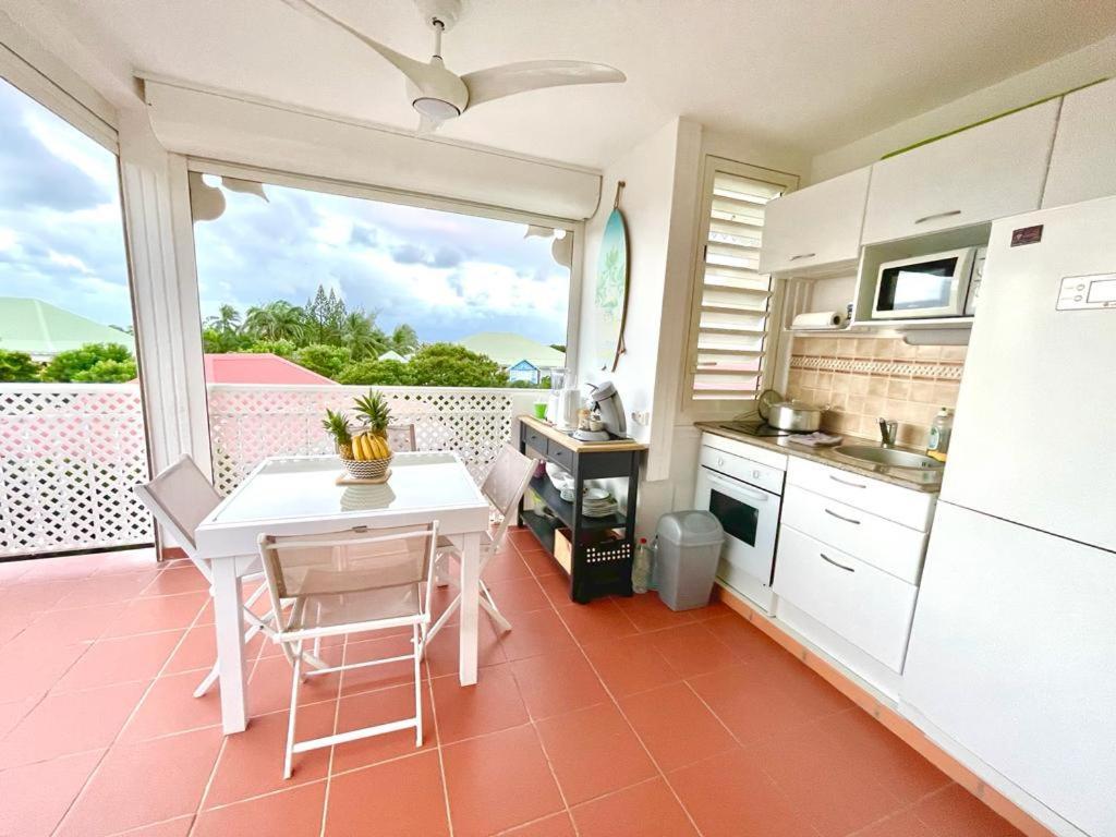 Guadeloupe- Saint-Francois- Residence Anse Des Rochers - Appartement Quart De Villa Etage - Vue Mer- 4 Personnes - Lit Bebe Sur Demande - Citerne Et Wifi Prives -Animaux Ok-Acces Plage Direct -Apnee Bien-Etre Experience Sur Demande Avec Instructeur A Exterior foto